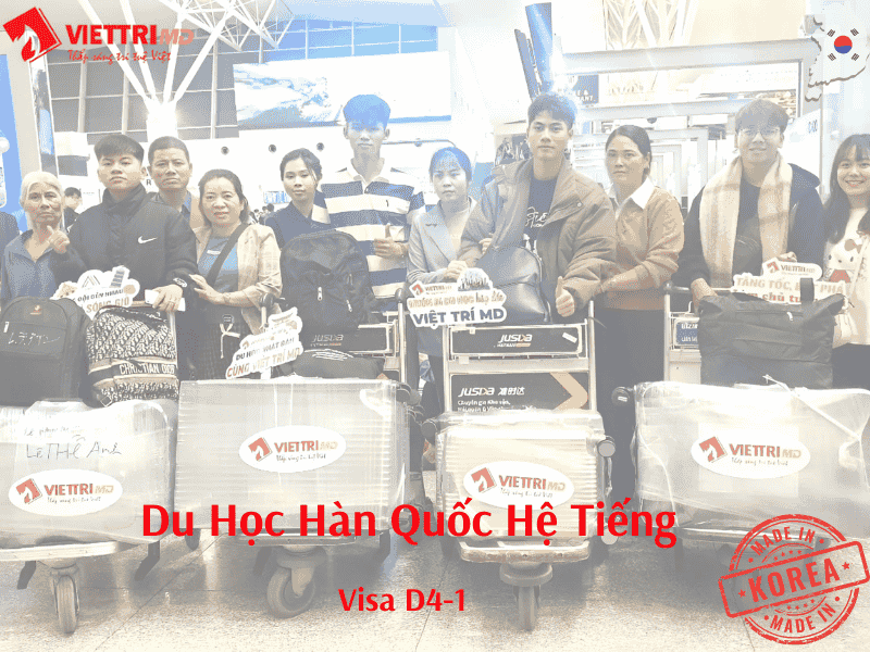 Du học Sinh Được Việt Trí Group đưa đi du học hệ tiếng Visa D4-1